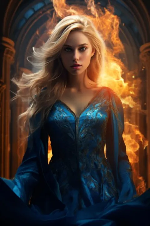 The blue crown by Tetiana Hobatiuk