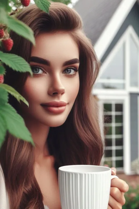 Tea with Raspberry by Safi Bays