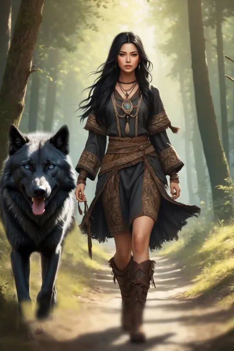 The Thousand-Year Wolves by Anna Potii